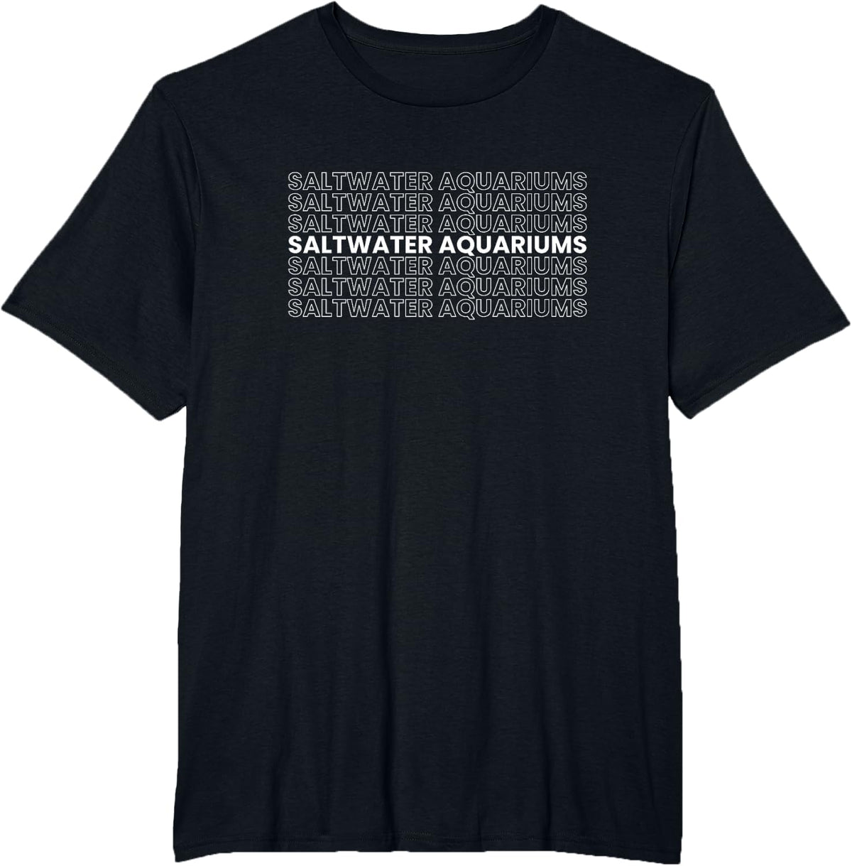 Saltwater Aquariums Saltwater Aquarist T-Shirt - Black