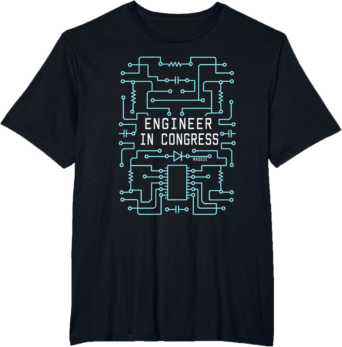 Engineer in Congress Machinist Funny Engineer T-Shirt - Black