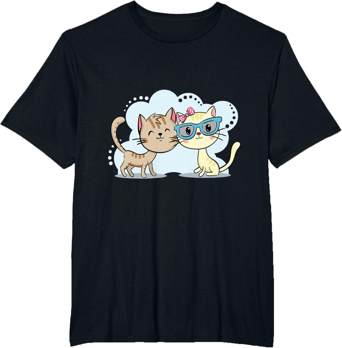Cats Love - Gift for Crazy Cat People T-Shirt - Black