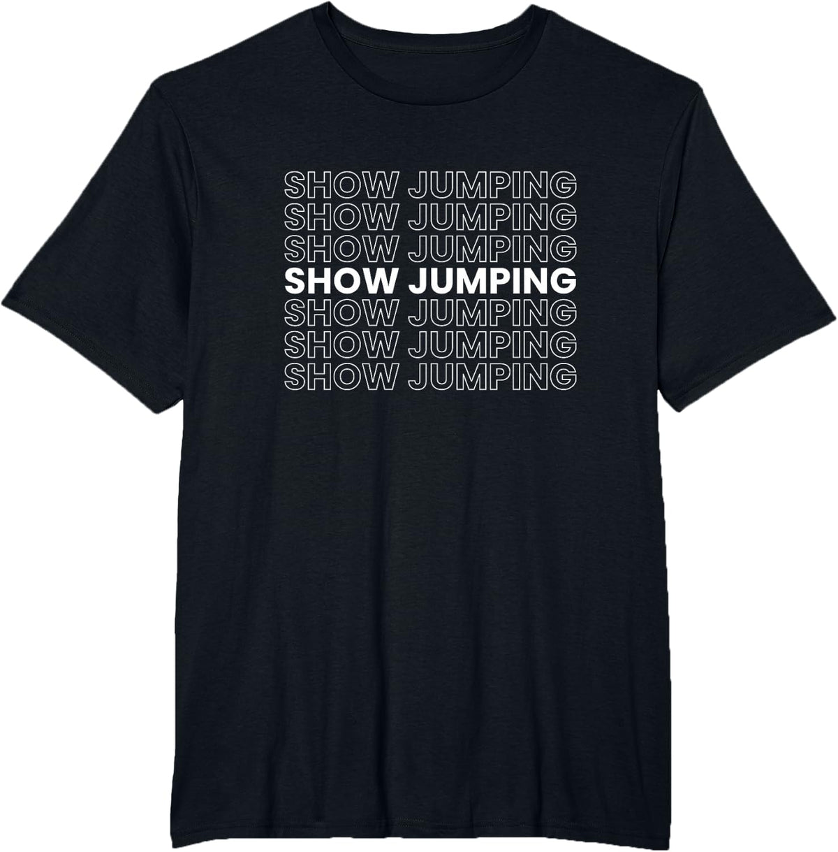 Show Jumping Show Jumper T-Shirt - Black
