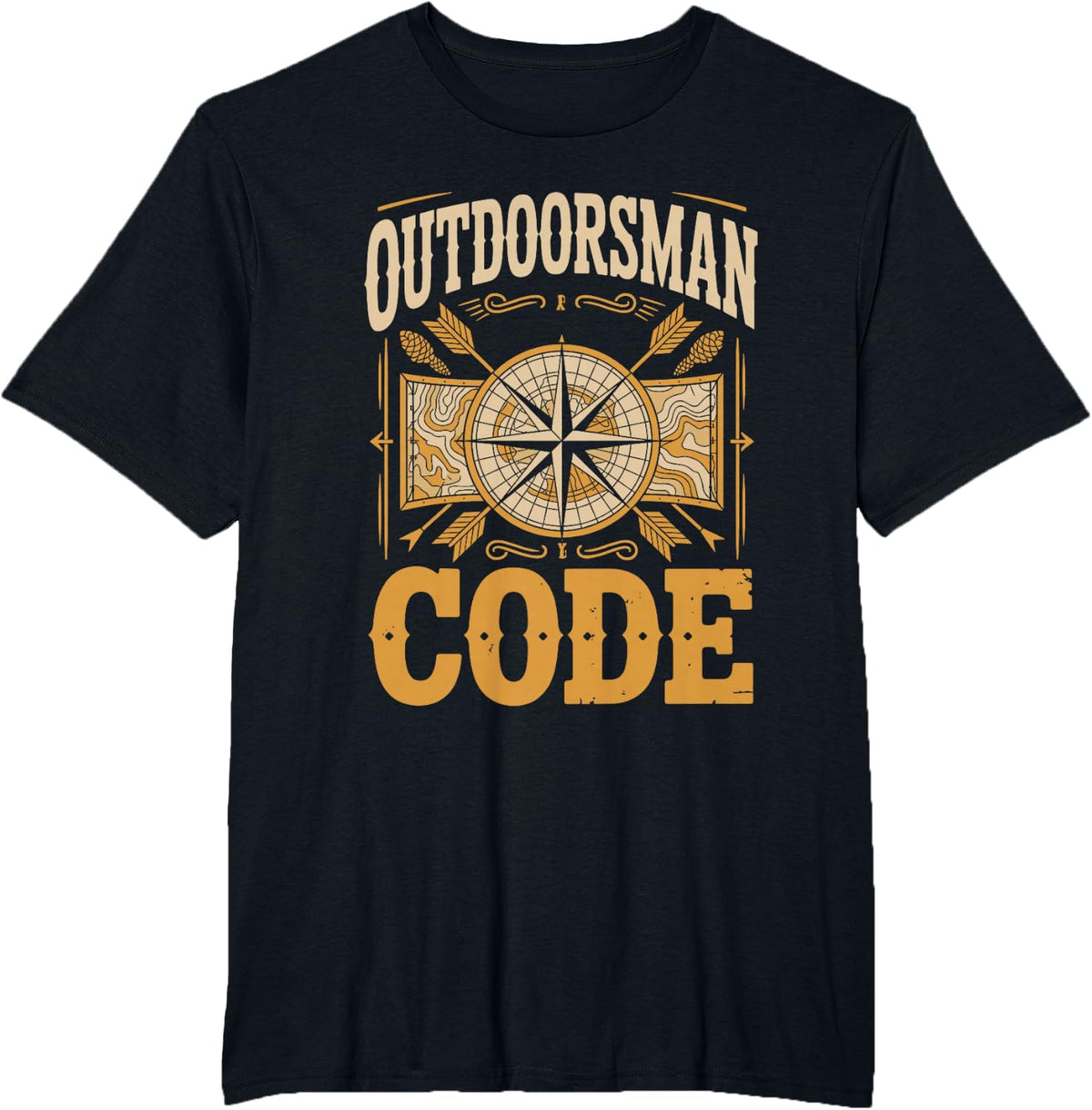 Outdoorsman Code Deer Hunter Lifestyle T-Shirt - Black