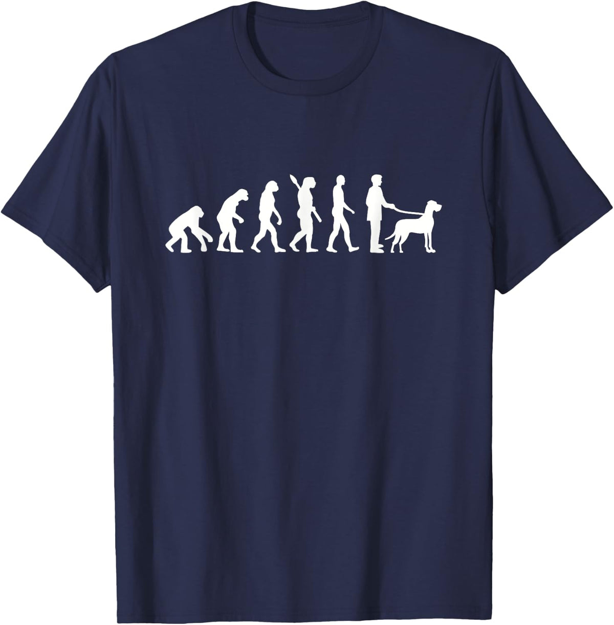 Evolution Great Dane T-Shirt T-Shirt - Navy Blue