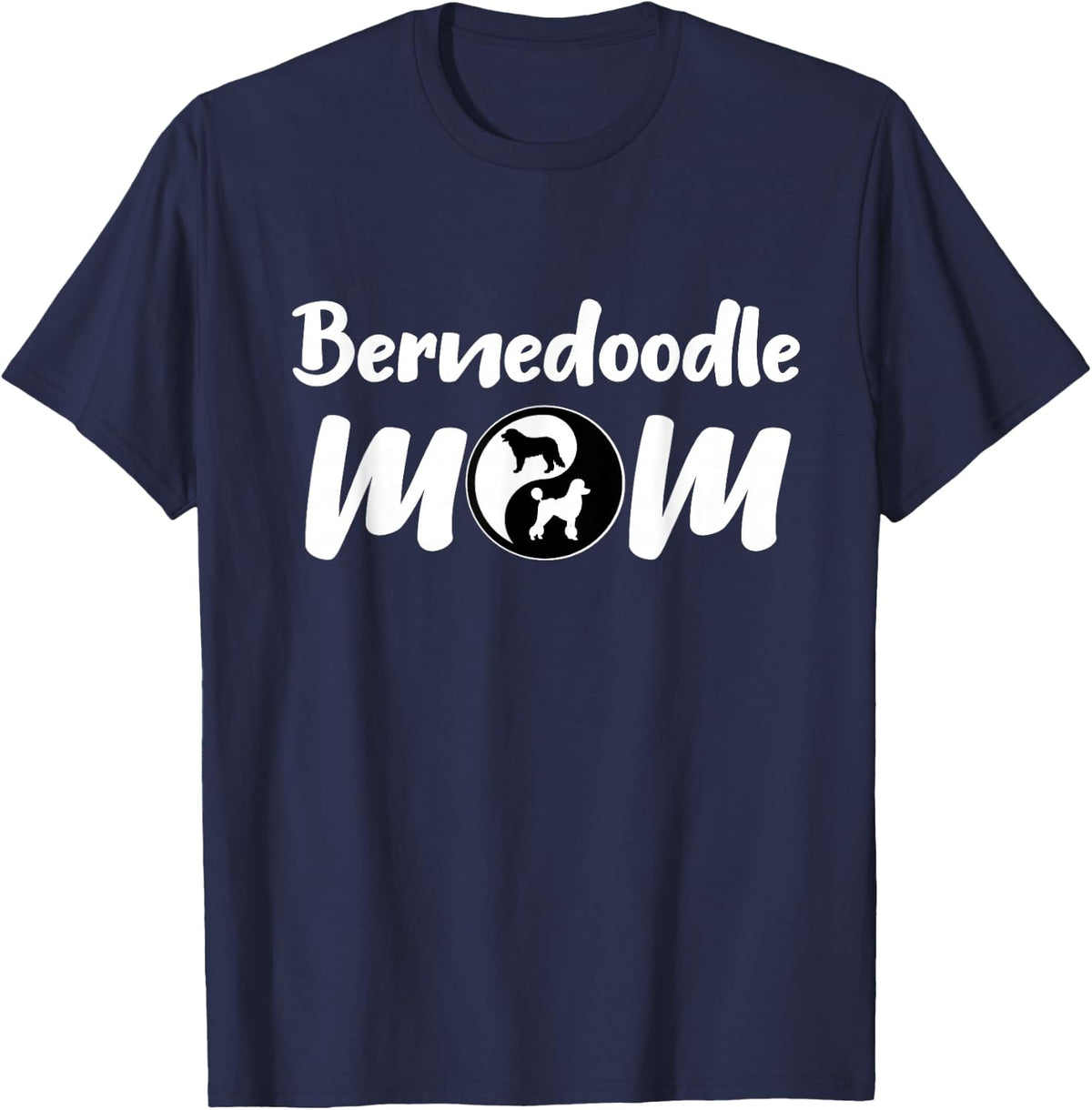 Bernedoodle Mom Shirt Pet Owners Lovers Mum Bernedoodle Dog T-Shirt - Navy Blue