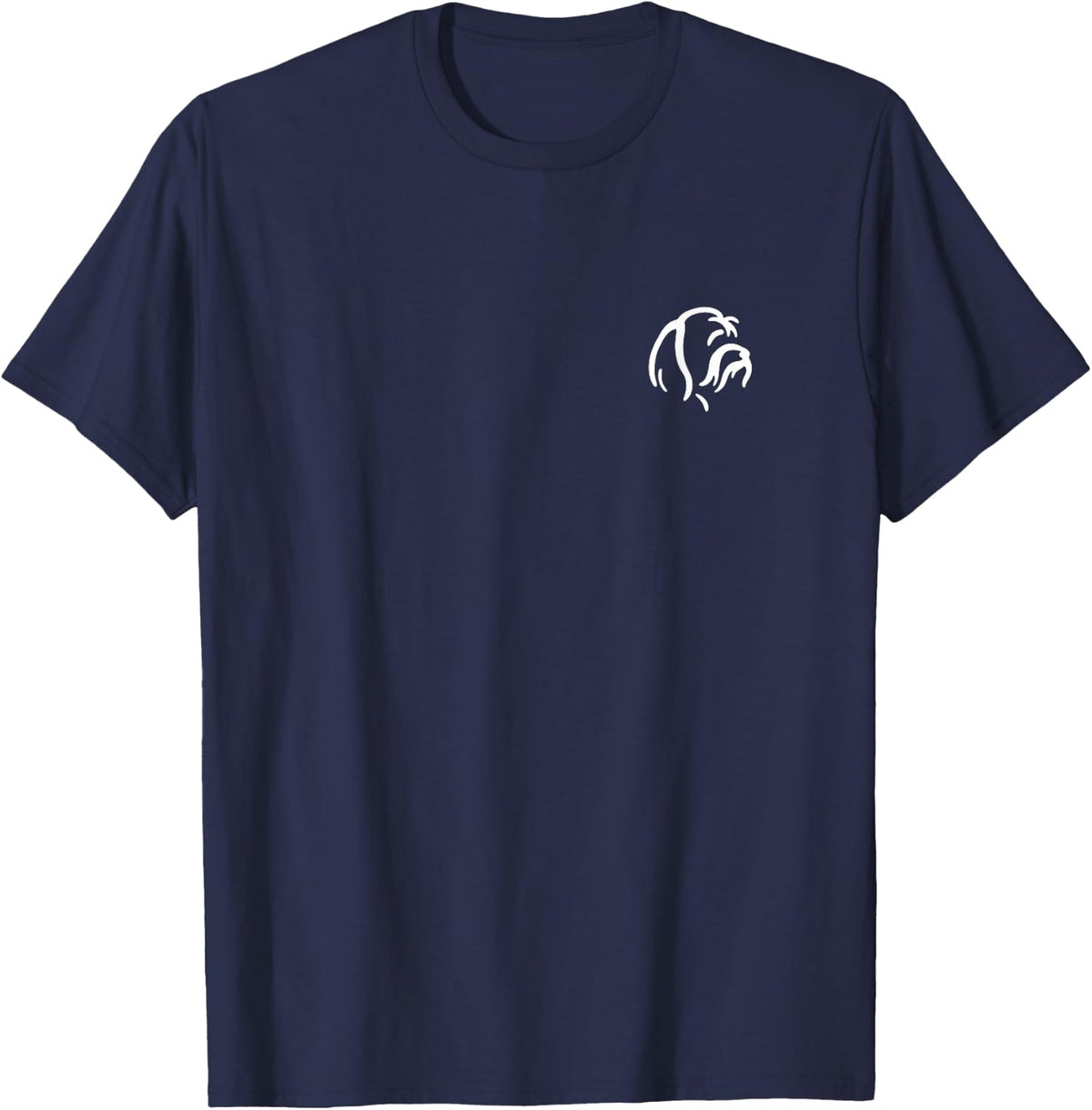 Havanese HAV Simple Minimalist Line Art T-Shirt - Navy Blue