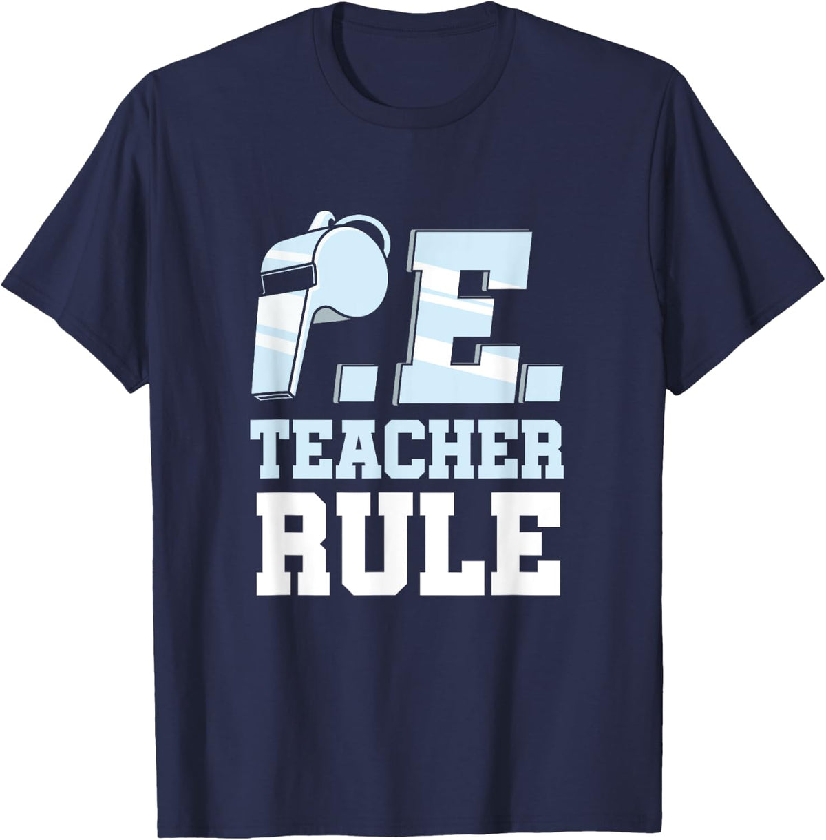 Physical Education PE Teacher Coach Educator Sports T-Shirt - Navy Blue