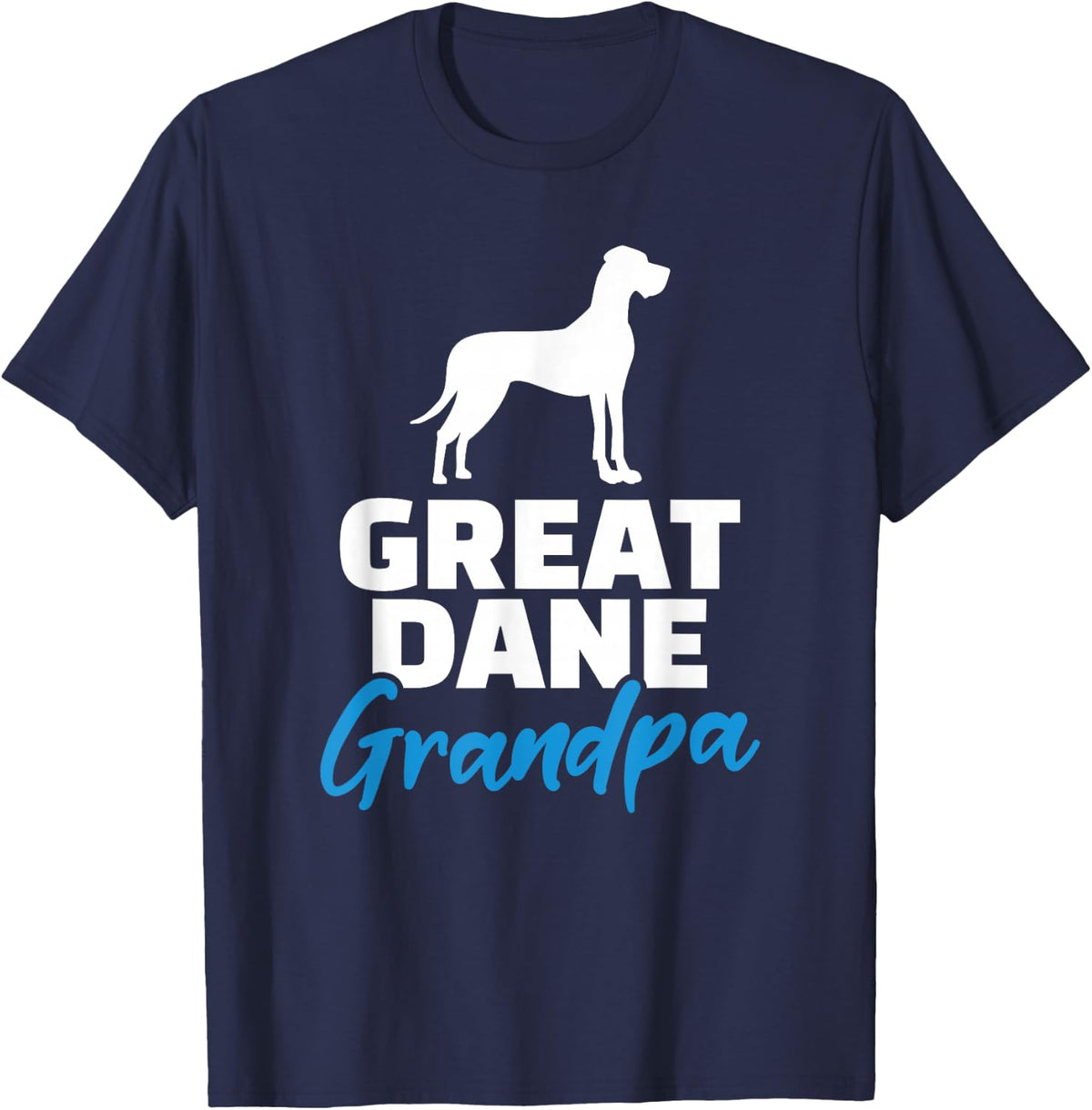Great Dane Grandpa T-Shirt - Navy Blue