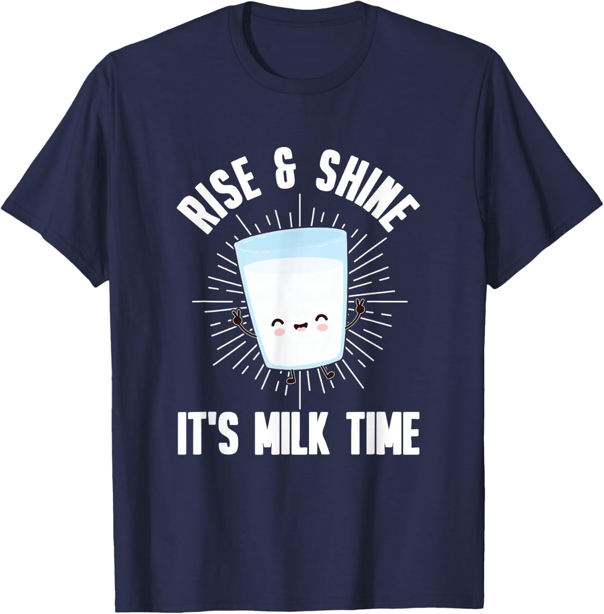 Milk Lover Gift - Dairy Farmer T-Shirt - Navy Blue