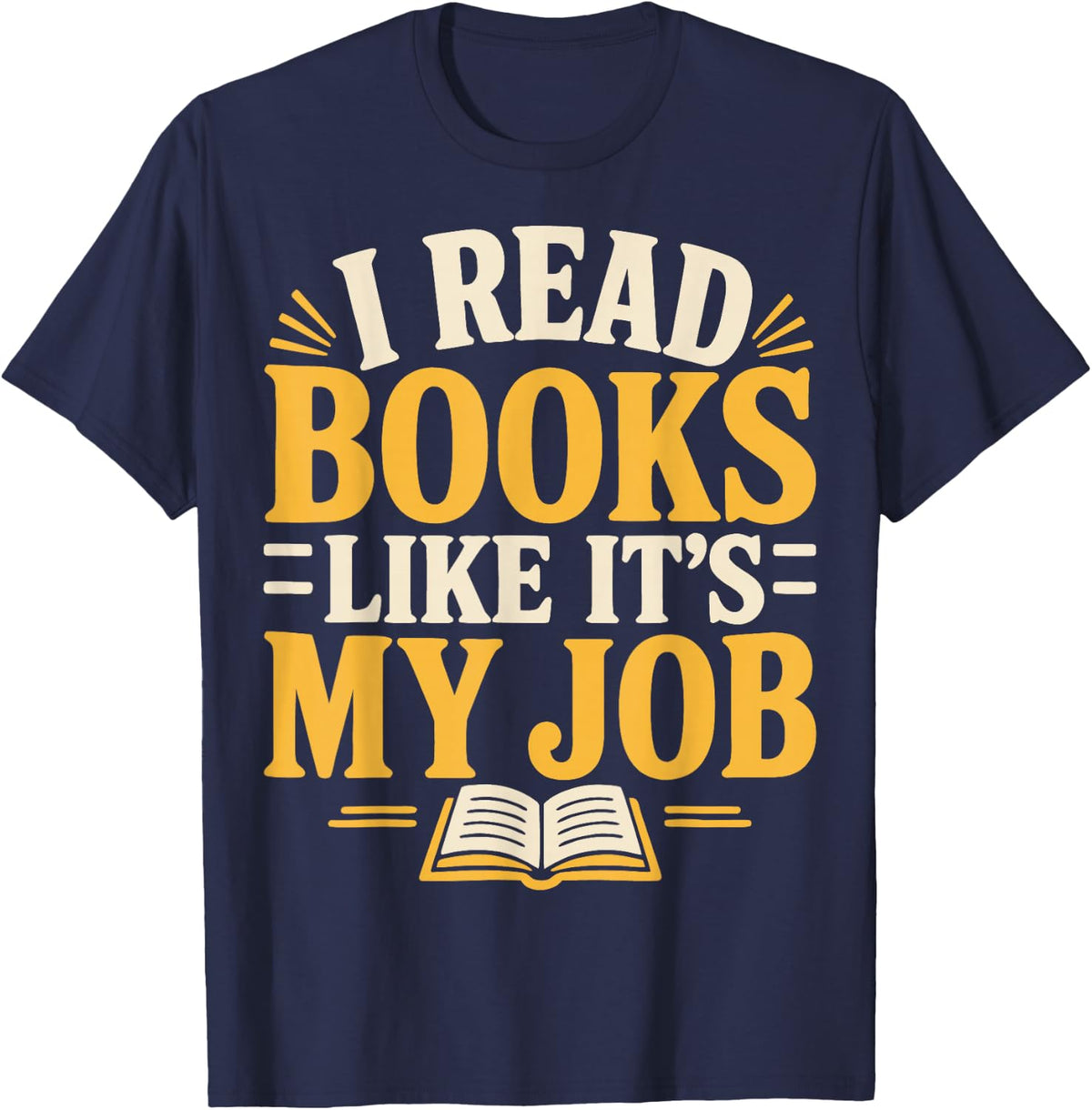 Funny Librarian Book Lover Library T-Shirt - Navy Blue