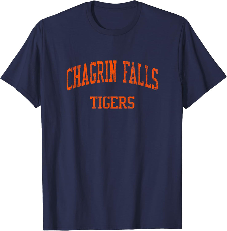 Chagrin Falls High School HS Chagrin Falls OH Vintage Sports T-Shirt - Navy Blue