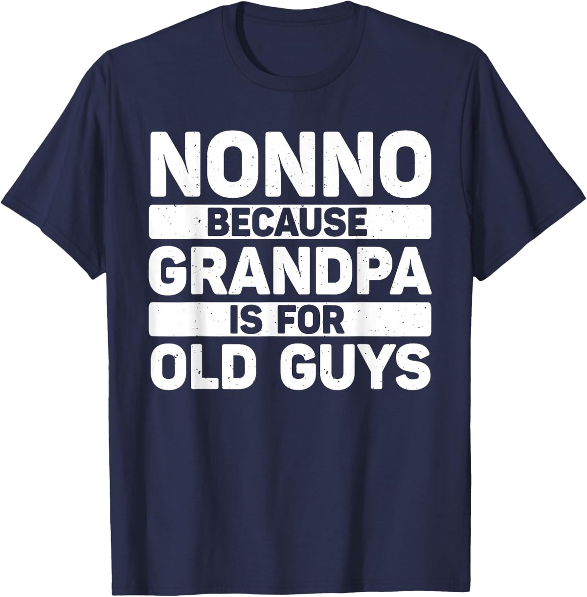 Nonno Design for Grandpa from Grandkids Father's Day Nonno T-Shirt - Navy Blue