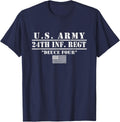 24th Infantry Regiment 24th Inf Regt Fort Wainwright Alaska T-Shirt - Navy Blue