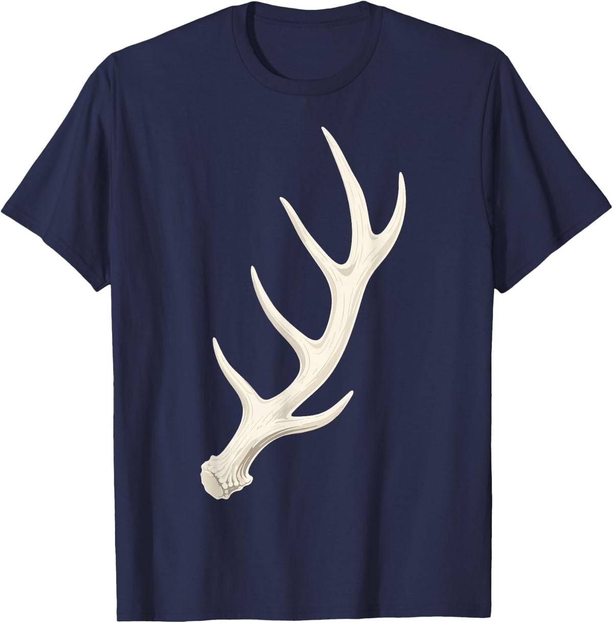 Elk Hunting Bull Elk Hunter Antler T-Shirt - Navy Blue