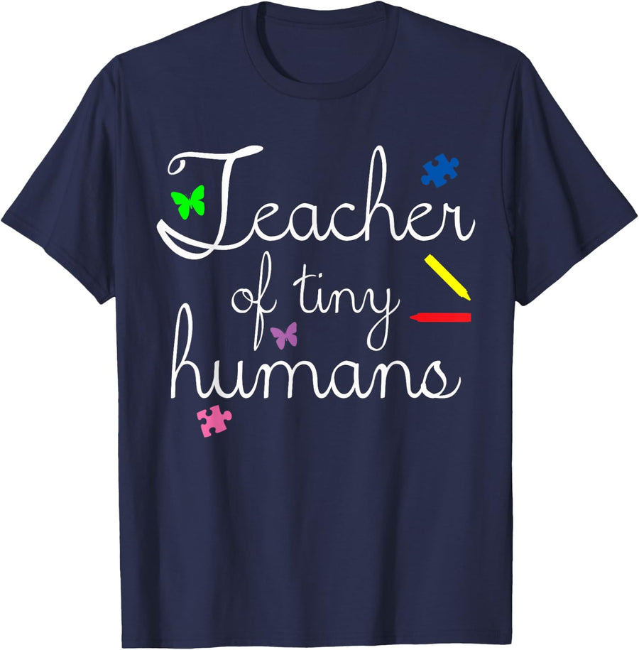 Teacher Pre K Preschool Kindergarten Teacher T-Shirt for Men Women Kids - Navy Blue