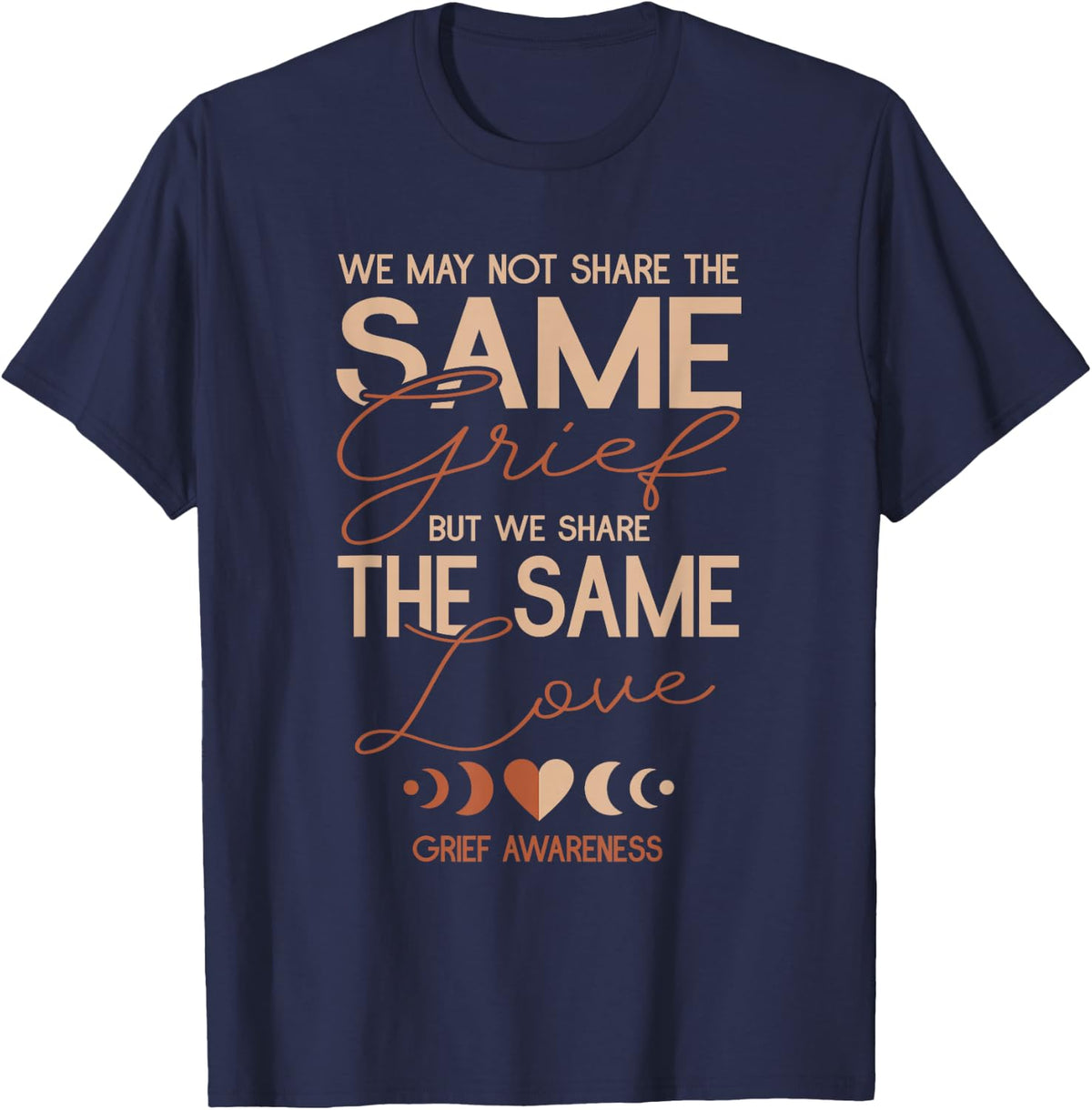 Grief Awareness T-Shirt - Navy Blue