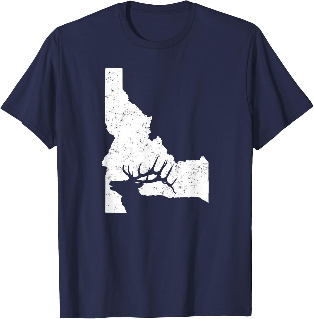 Idaho Elk Hunting T-Shirt - Navy Blue