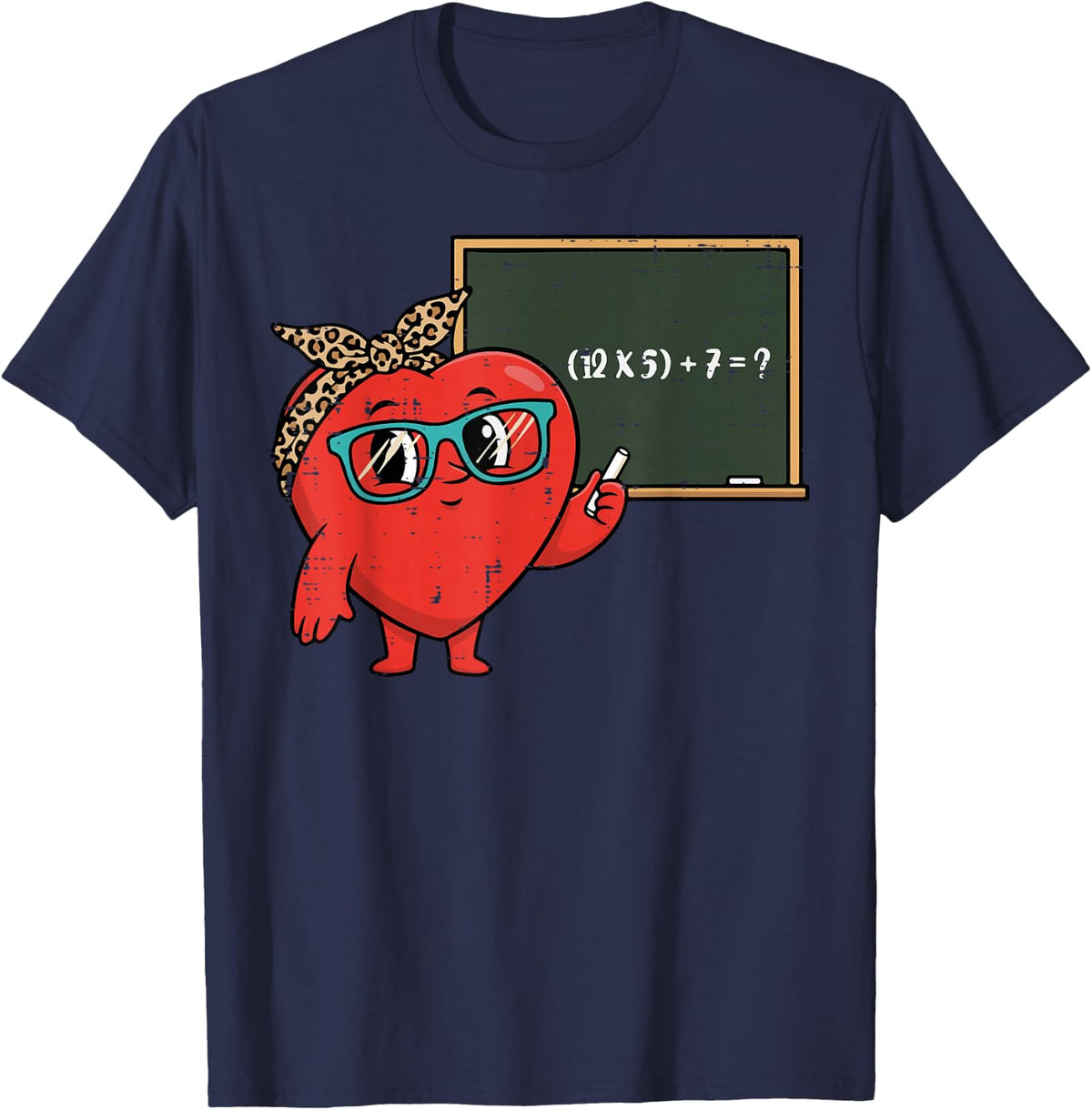 Teacher Valentines Day 6 7 Math Equation 67 Meme Women T-Shirt - Navy Blue