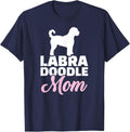 Labradoodle mom T-Shirt - Navy Blue