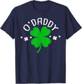 St Patricks Day Pregnancy Announcement Matching Couple T-Shirt - Navy Blue