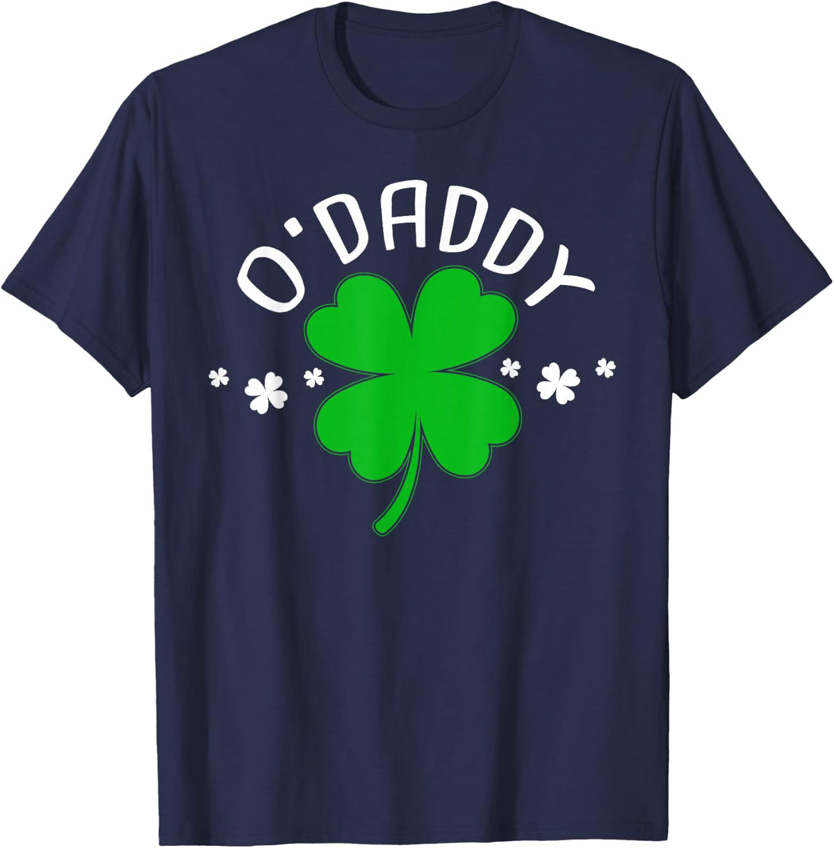 St Patricks Day Pregnancy Announcement Matching Couple T-Shirt - Navy Blue
