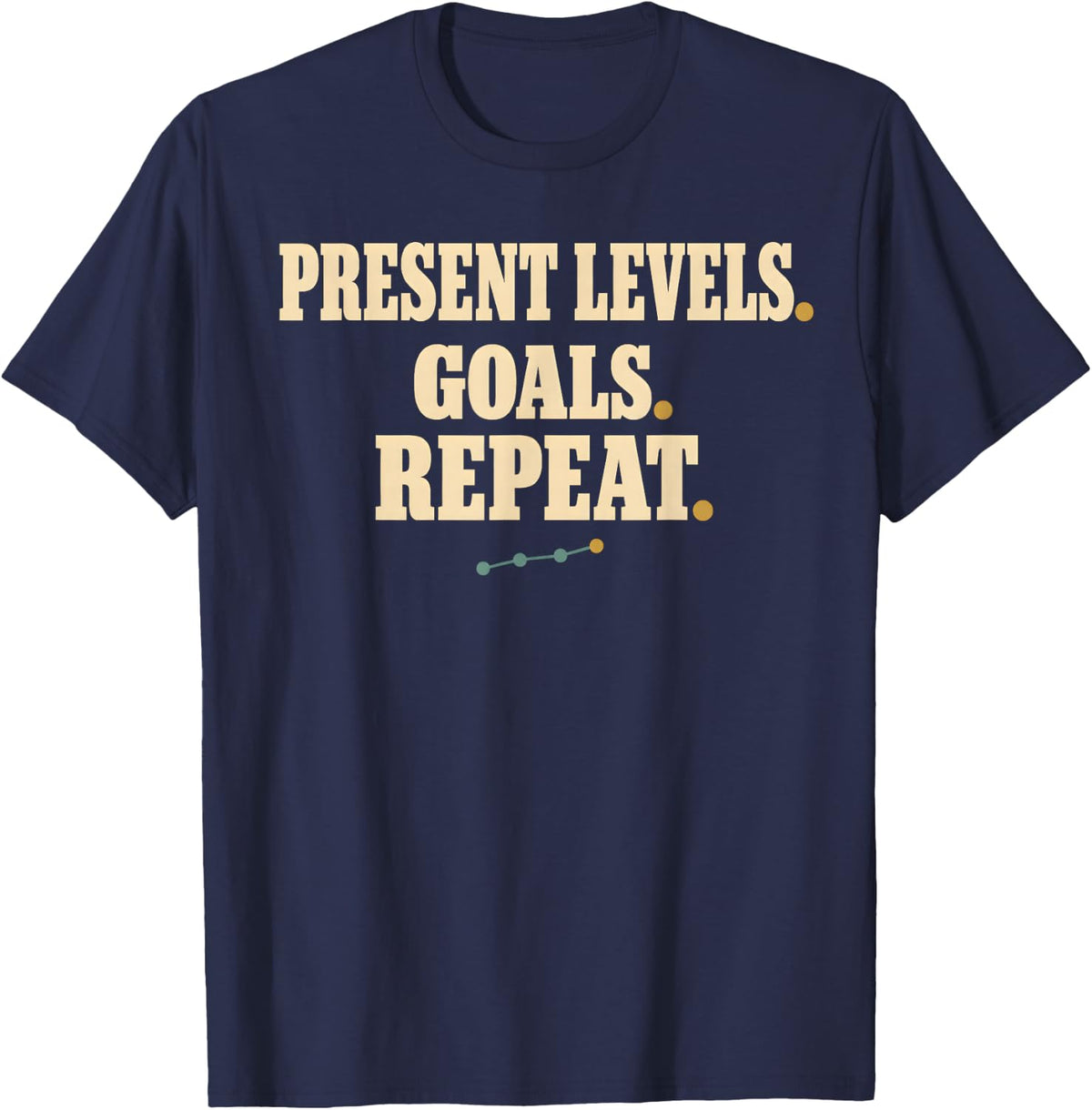 Funny Special Education Teacher IEP Present Levels Goals T-Shirt - Navy Blue