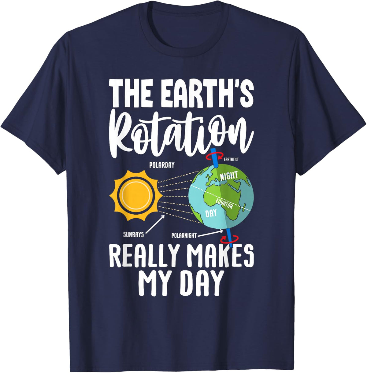 Science Teacher Shirt Men Women Boy Planet Student Space T-Shirt - Navy Blue