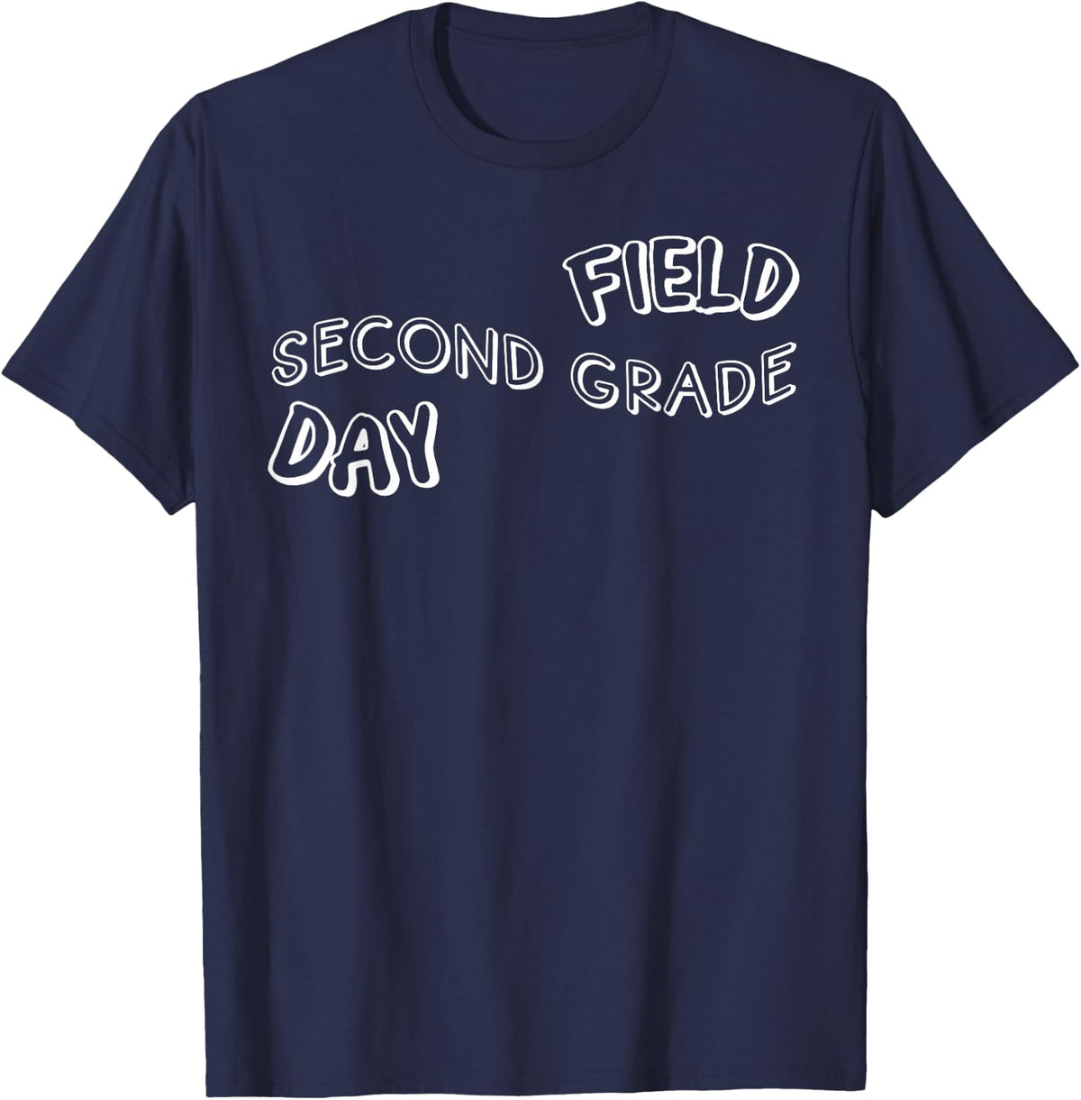 Second 2nd Grade Squad School Field Day Trip 2026 Matching T-Shirt - Navy Blue