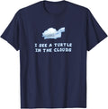 I See a Turtle in the Clouds T-Shirt - Navy Blue