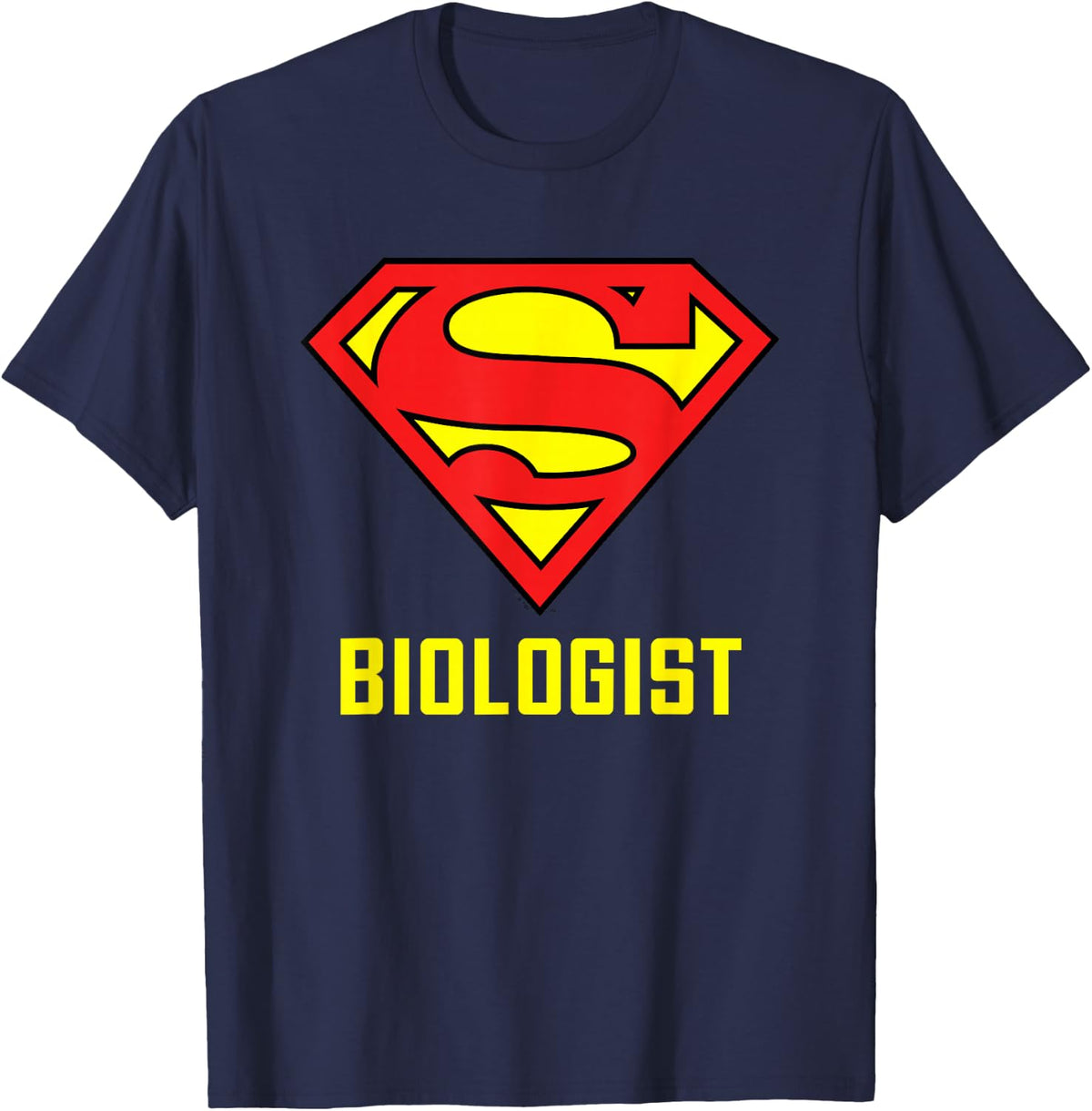 Superman Super Biologist T-Shirt - Navy Blue