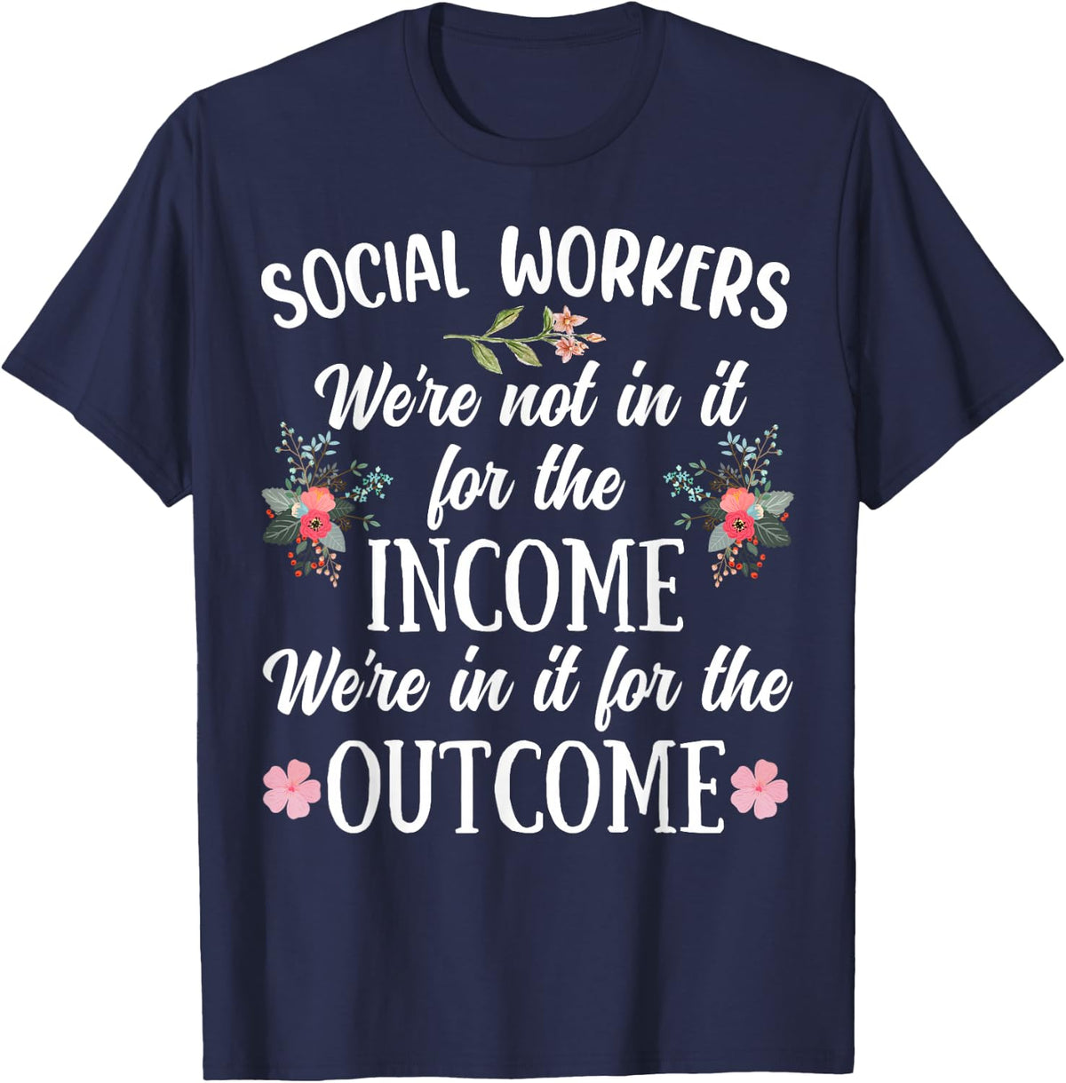 Social Worker Community Welfare Public Protection Services T-Shirt - Navy Blue