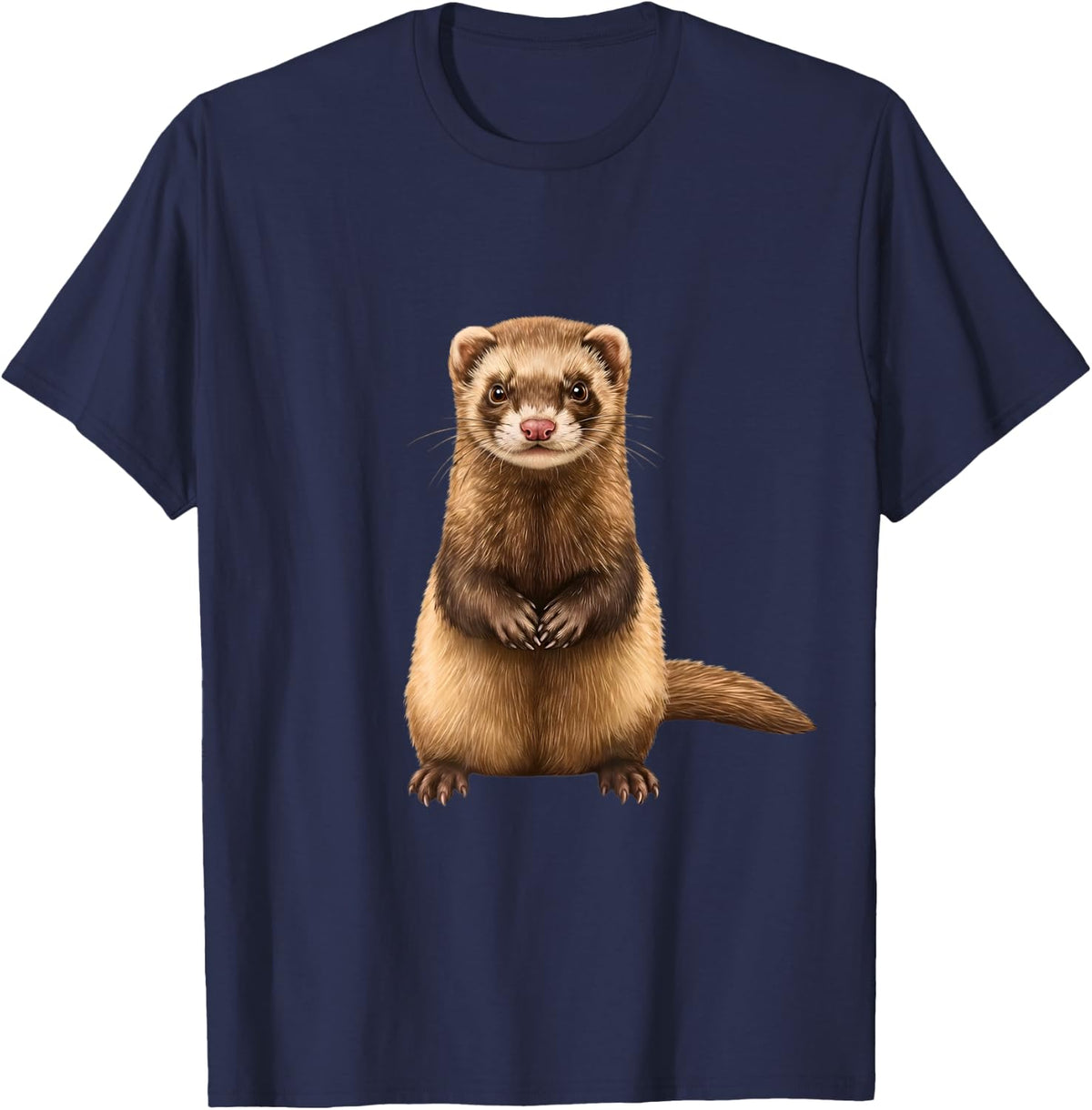 Funny Ferret Lover Small Animal Pet Owner Sarcastic T-Shirt - Navy Blue
