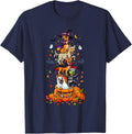 Great Dane Witch Vampire Ghost Halloween Kids Mens Womens T-Shirt - Navy Blue
