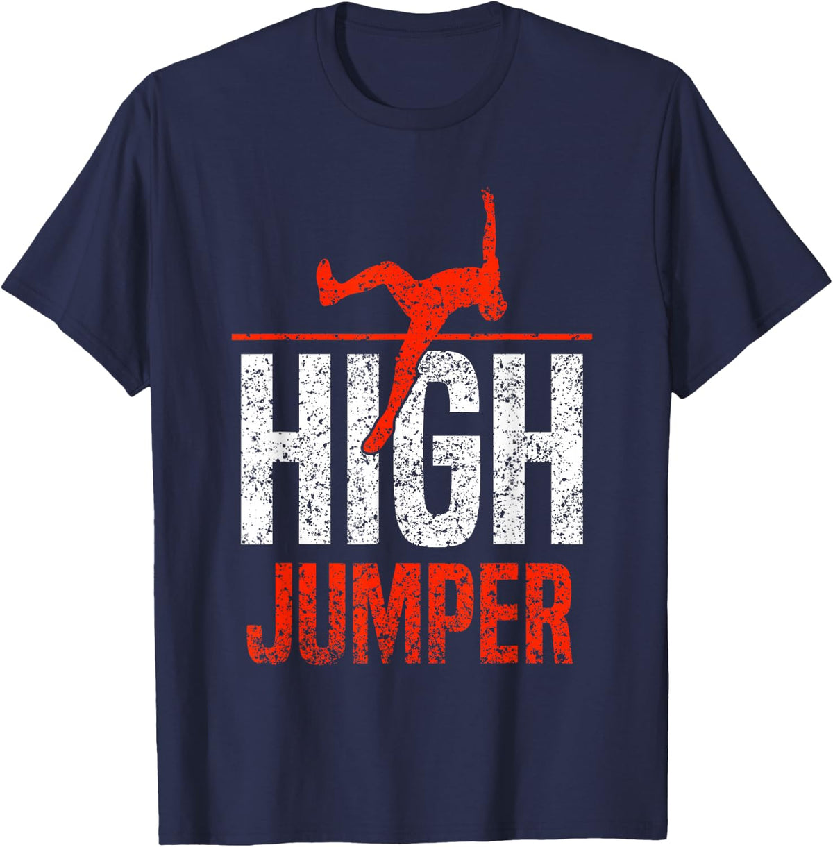 High Jumper Hobby High Jumping Sports High Jump T-Shirt - Navy Blue