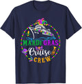 Mardi Gras Cruise Crew Trip New Orleans Family Matching T-Shirt - Navy Blue