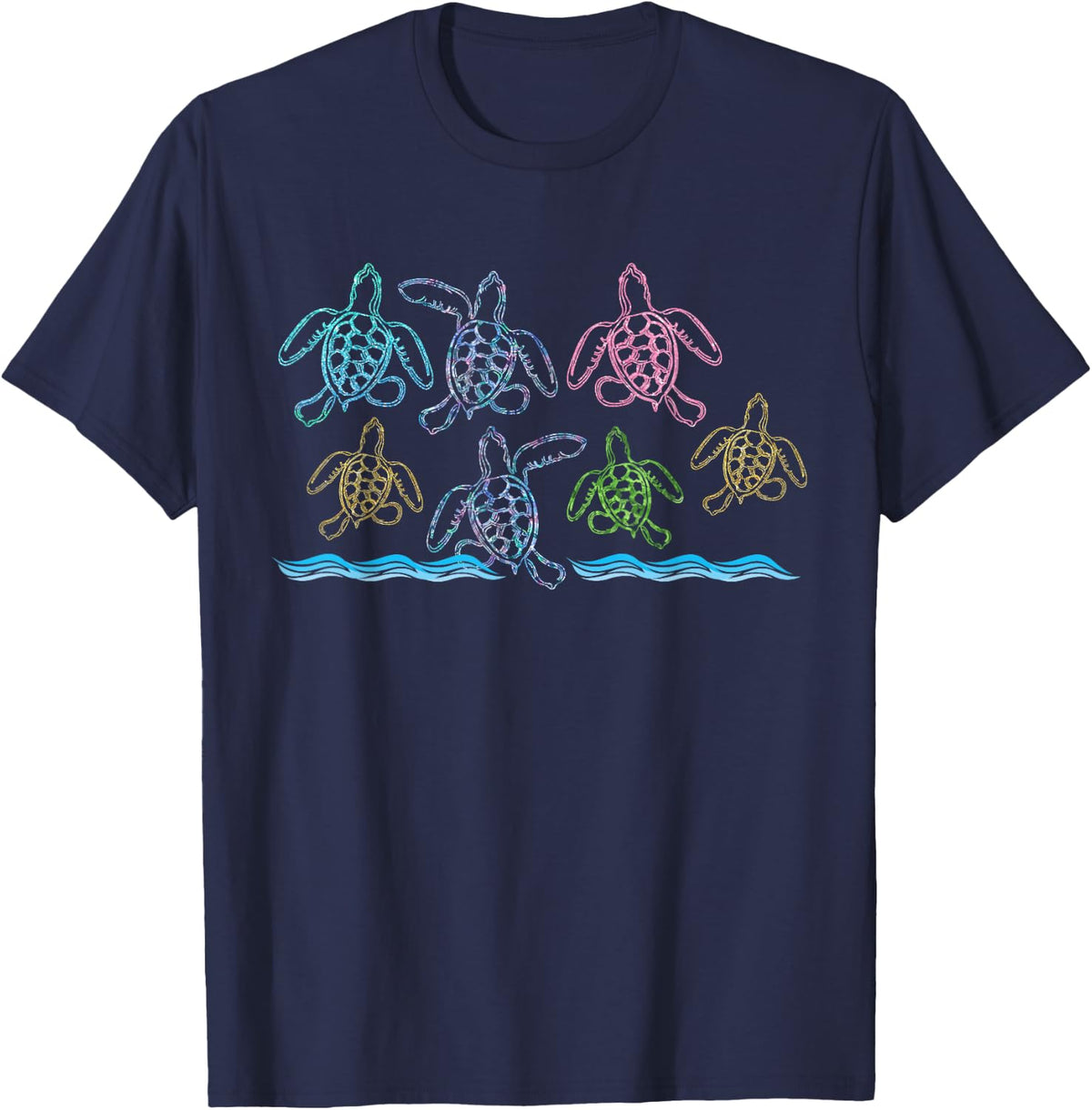 Sea Turtle T-Shirt - Navy Blue