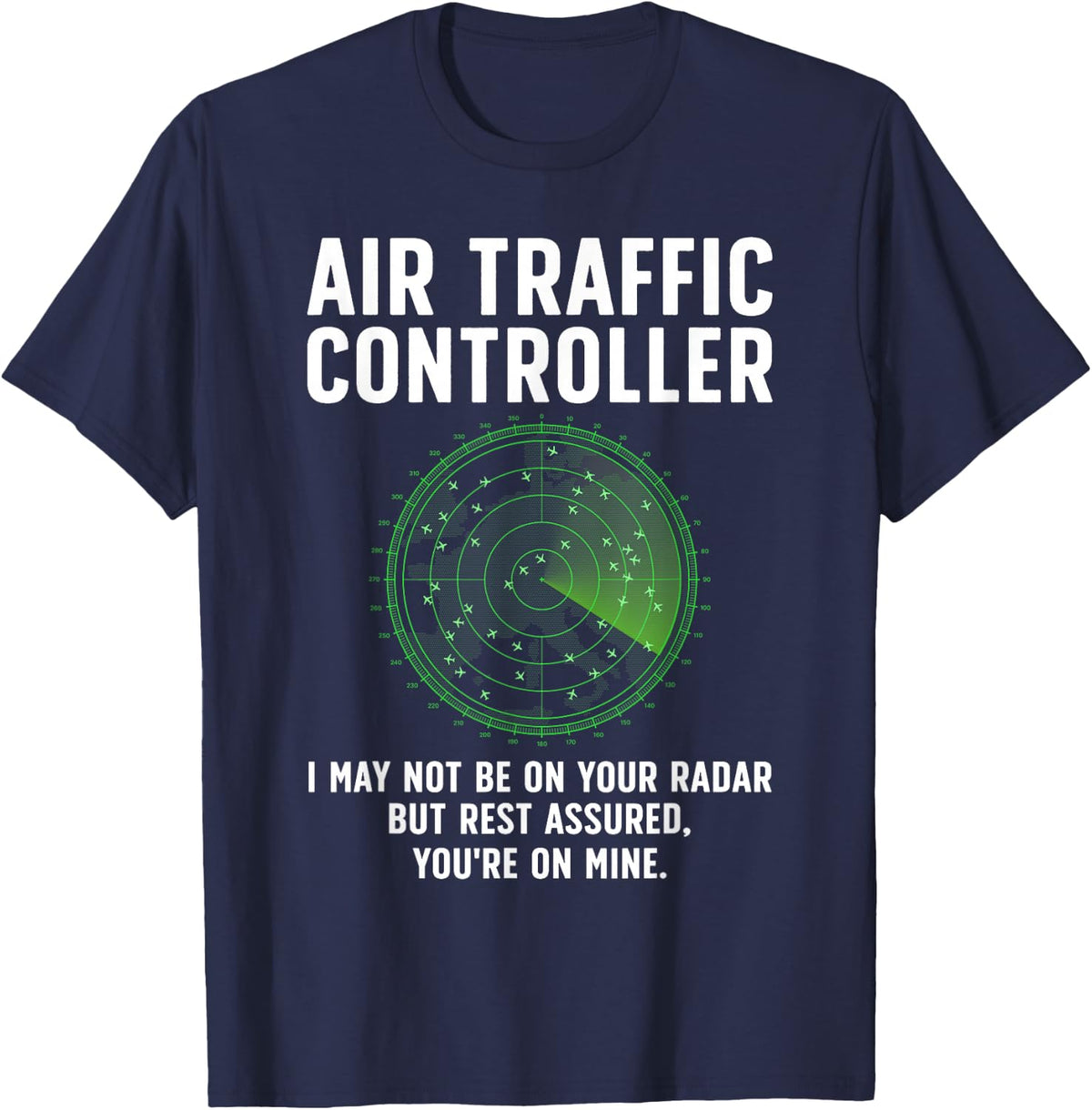 Air Traffic Controller Art for Men Women Air Traffic Control T-Shirt - Navy Blue