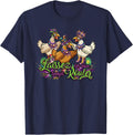 Mardi Gras Chicken Run Chicken Chase Fat Tuesday Carnival T-Shirt - Navy Blue