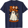 Great Dane Boo Crew Here for the Treats Halloween Costume T-Shirt - Navy Blue