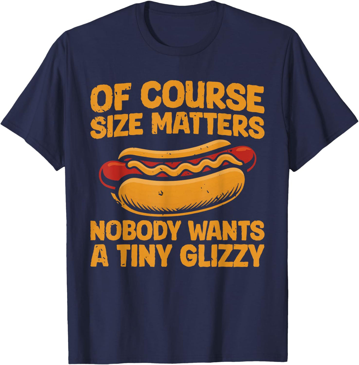 Funny Glizzy Gobbler T-Shirt - Navy Blue