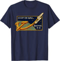Vostok 3 Vostok 4 Soviet Russian Space Mission 1962 T-Shirt - Navy Blue