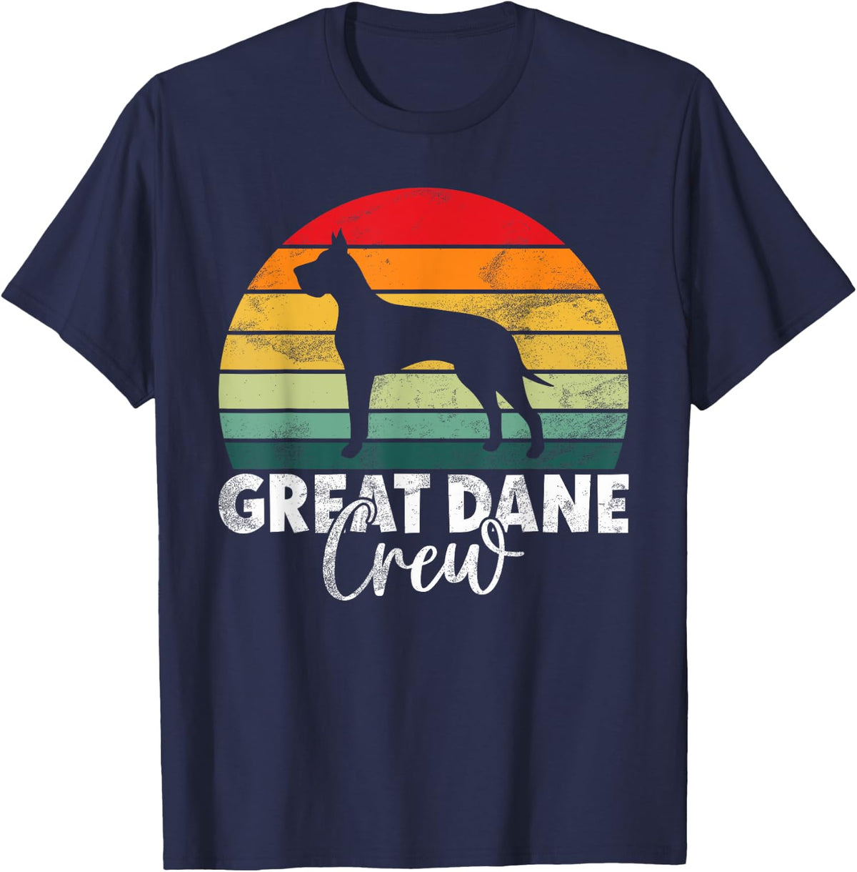 Great Dane Crew T-Shirt - Navy Blue