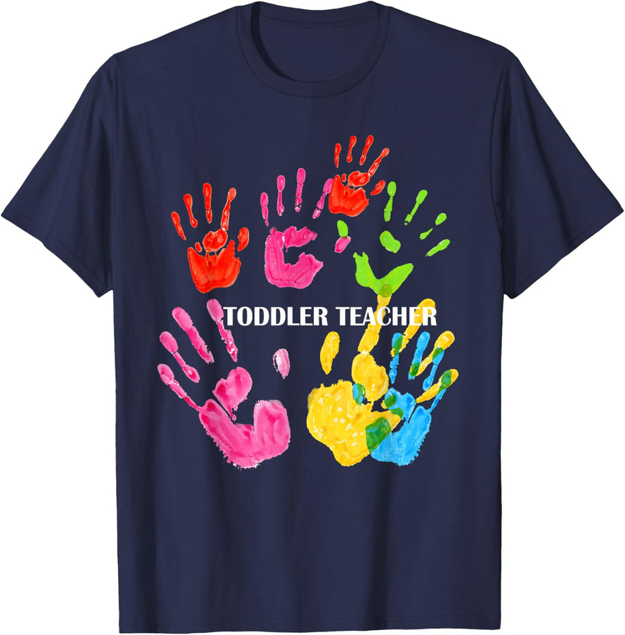 Toddler Teacher T-Shirt T-Shirt - Navy Blue