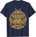 Baphomet Satanic T-Shirt - Navy Blue