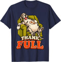 Great Dane Funny Turkey Day Retro Vintage Overeat Sleep 70s T-Shirt - Navy Blue