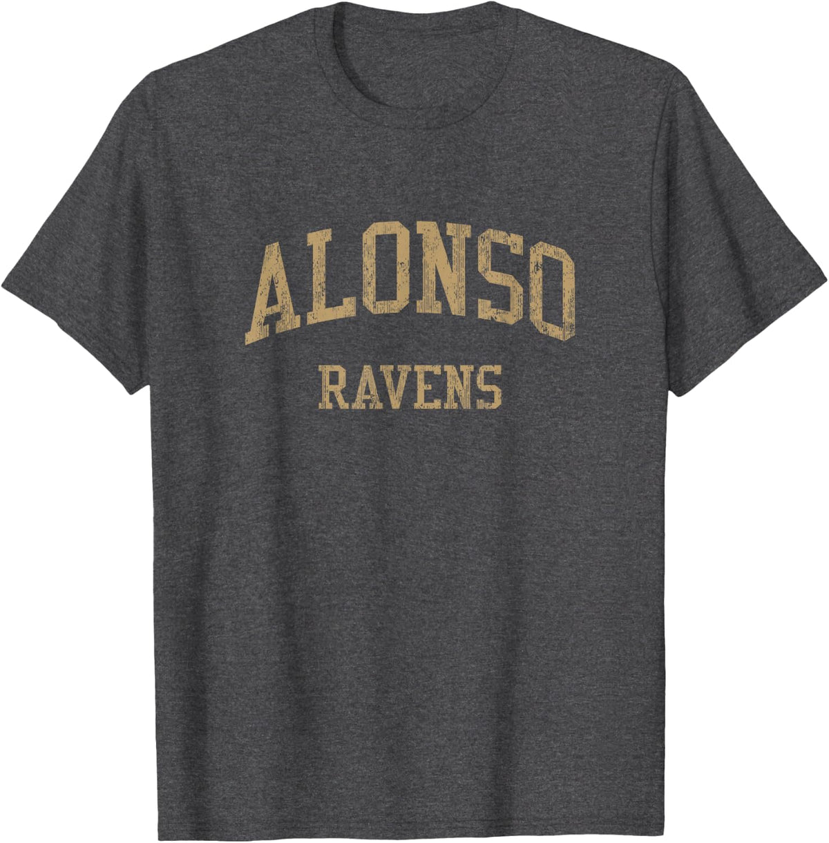 Alonso High School Vintage Sports T Shirts Tampa FL Tees HS Retro - Dark Heather Grey