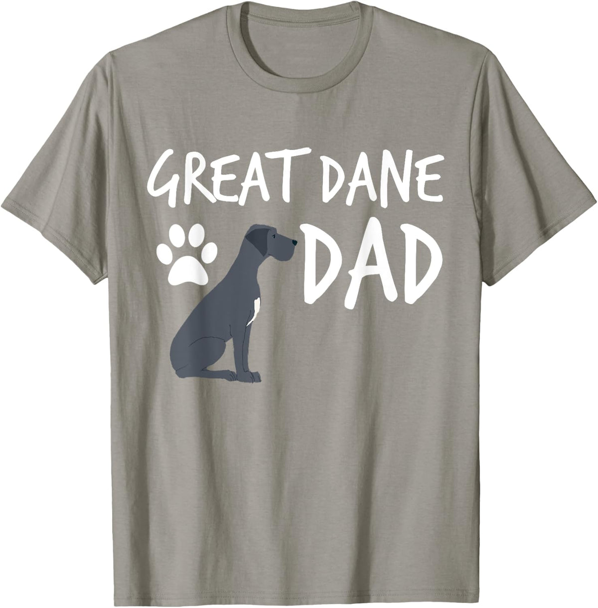 Great Dane Dad Dog Puppy Pet Lover Gift T-Shirt for Men - Slate Grey