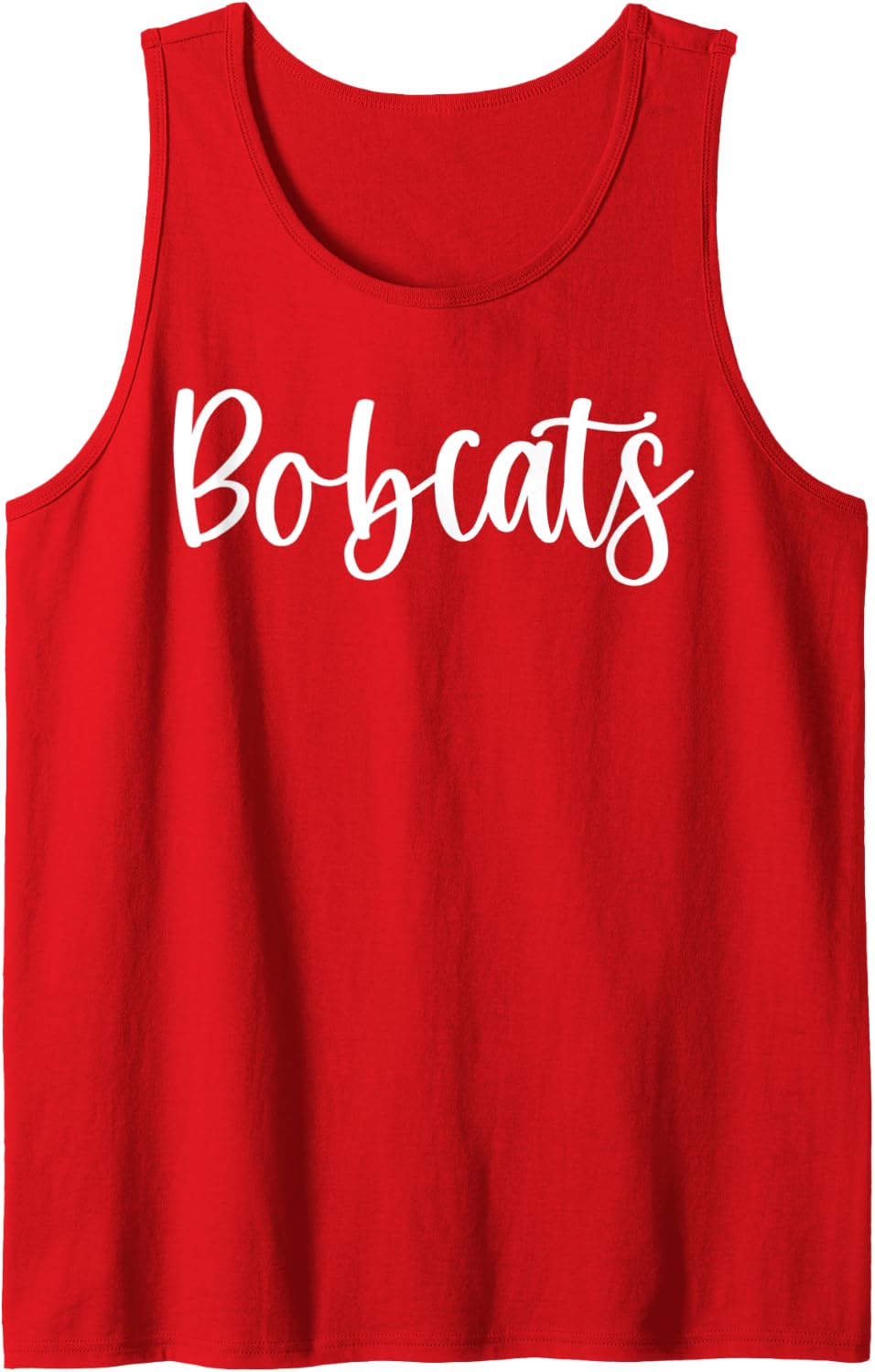 Bobcats School Spirit Team Mascot Game Night Tank Top - Red