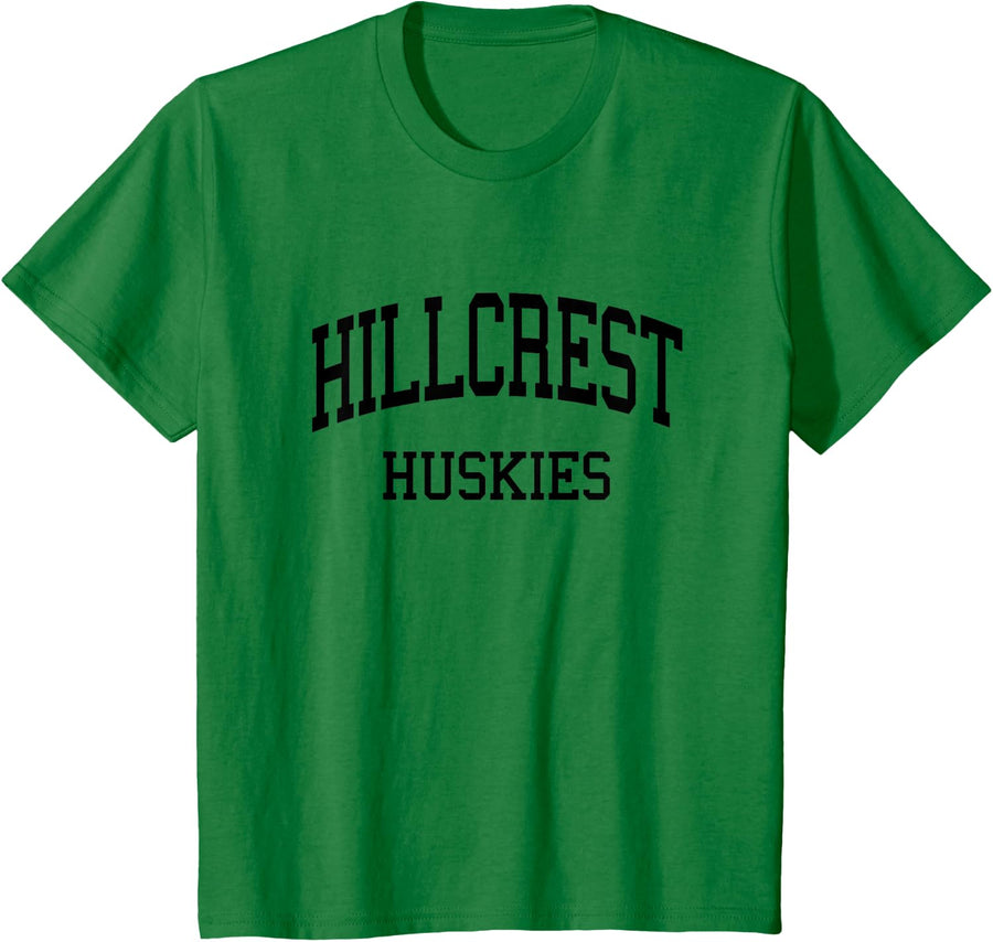 Hillcrest High School HS Midvale UT Retro Sports T-Shirt - Kelly Green