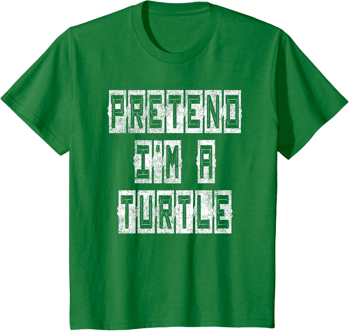 Easy Turtle Costume Shirt - Pretend I'm A Turtle T-Shirt - Kelly Green
