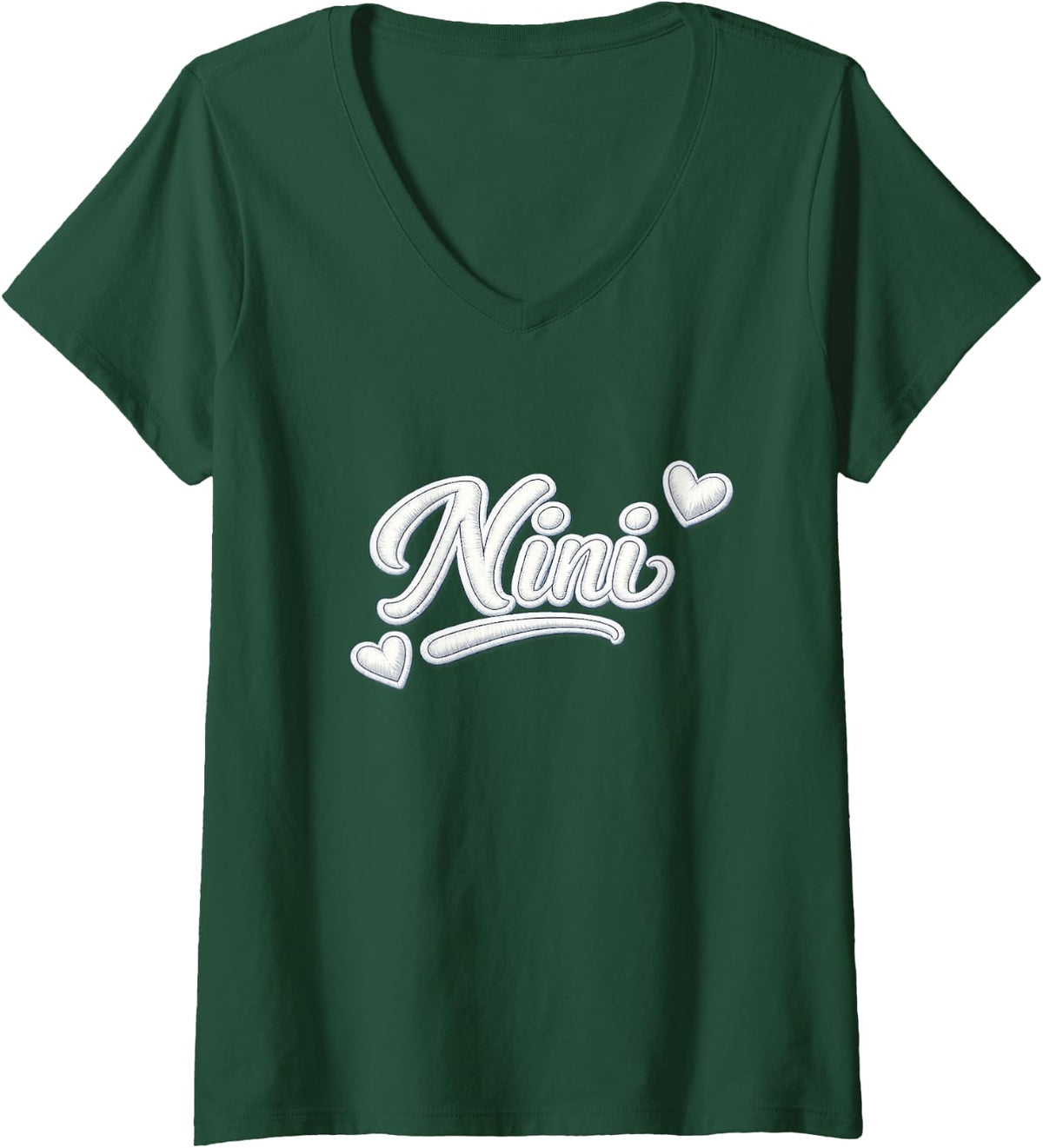Women's Nini V-Neck T-Shirt - Dark Green