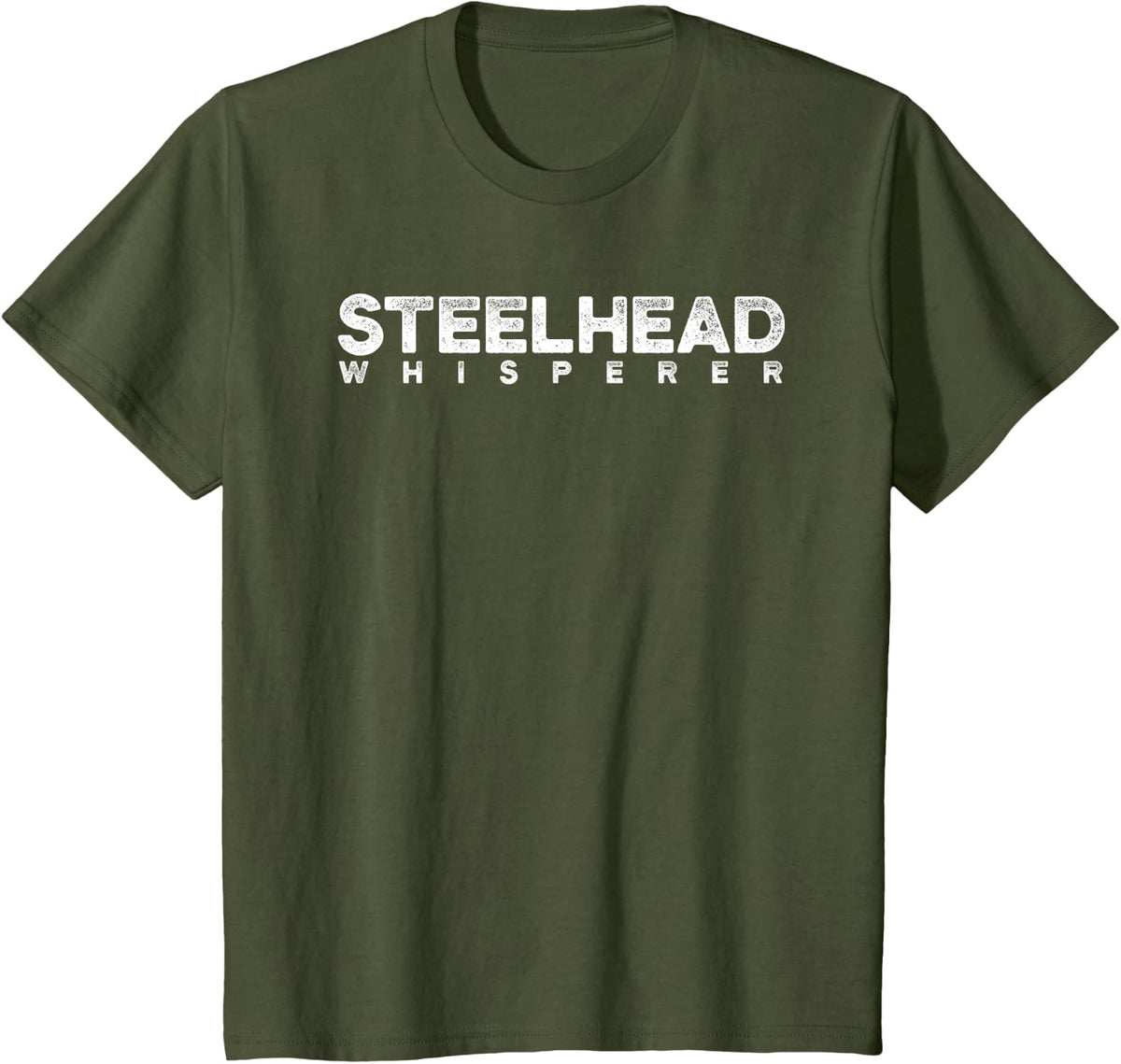 Steelhead Whisperer Trout River Fly Fishing Shirt - Olive Green